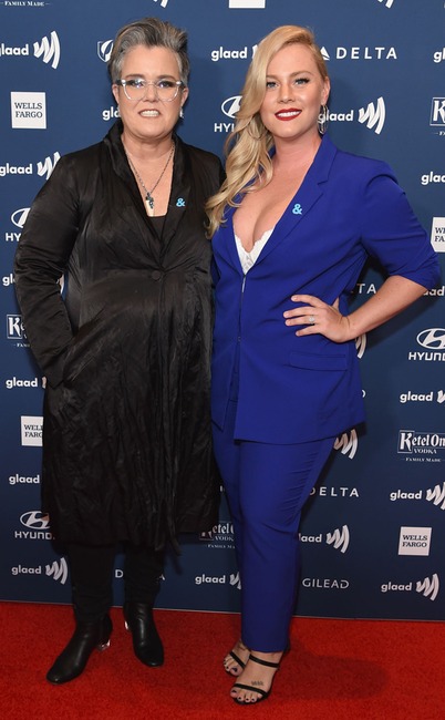 Rosie O'Donnell, Elizabeth Rooney, 2019 GLAAD Media Awards New York